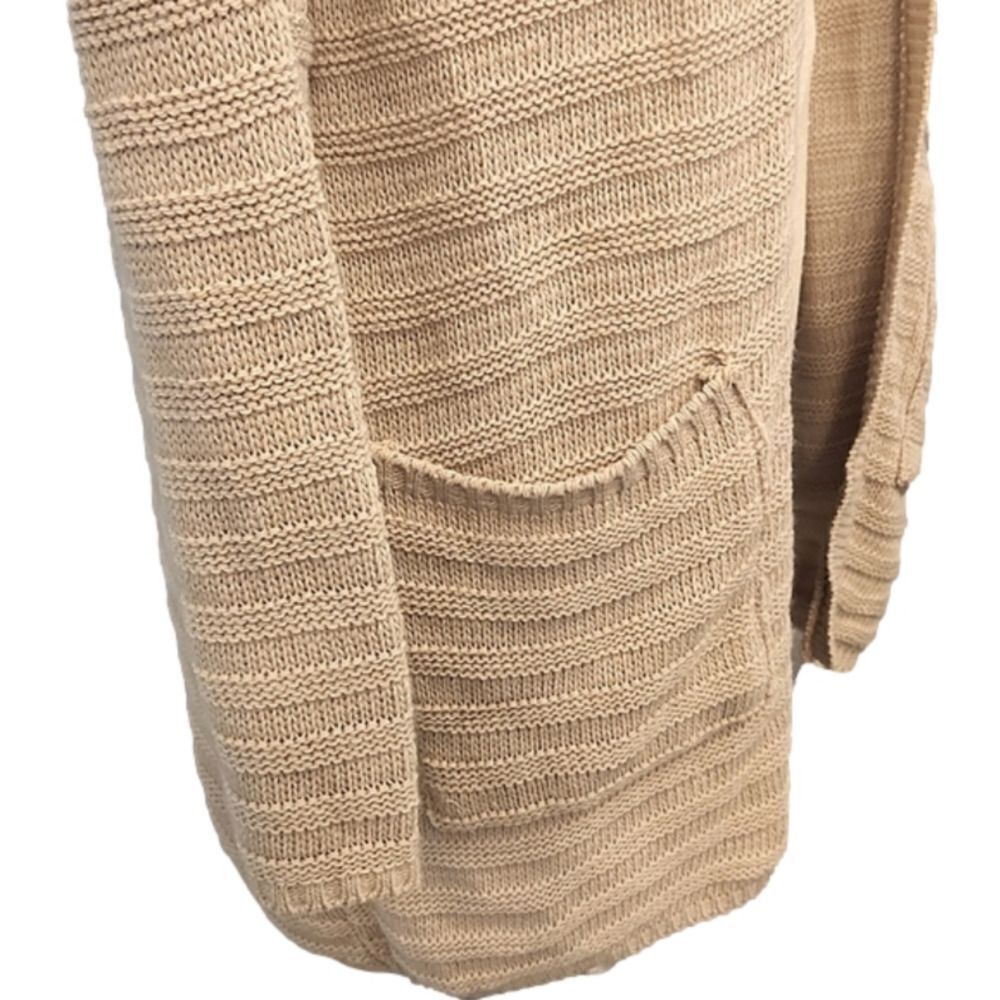 COPY - JUNIORS Say What tan lightweight cardigan size Small. - Picture 5 of 10